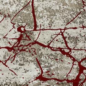 Модерен килим Ирис 272 беж червен