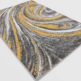 Модерен килим Ирис 291 визон жълт