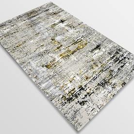 Модерен килим Алпина 5628 злато антрацит