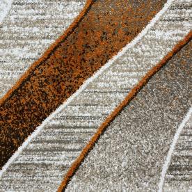 Модерен килим Ирис 582 беж оранж