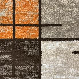 Модерен килим Ирис 592 беж оранж