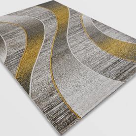 Модерен килим Ирис 582 визон жълт