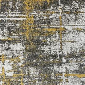 Модерен килим Ирис 595 визон жълт