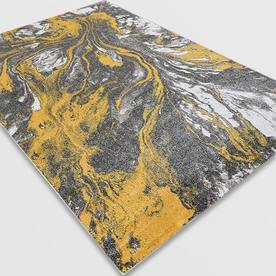 Модерен килим Ирис 591 визон жълт