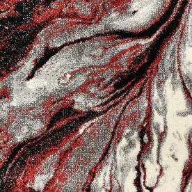 Модерен килим Ирис 591 сив червен