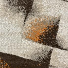 Модерен килим Ирис 596 беж оранж