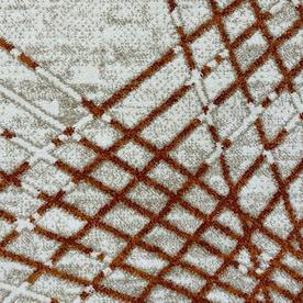 Модерен килим Ирис 899 беж оранж