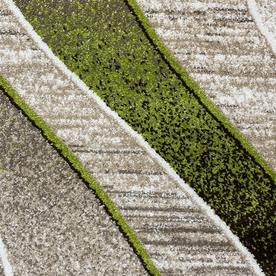 Модерен килим Ирис 582 беж зелен