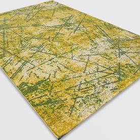 Модерен килим Ирис 901 жълт зелен