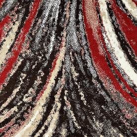 Модерен килим Ирис 291 беж червен