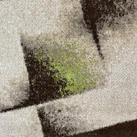 Модерен килим Ирис 596 беж зелен