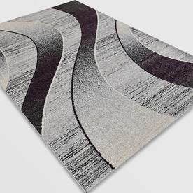 Модерен килим Ирис 582 сив лила