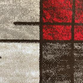 Модерен килим Ирис 592 беж червен
