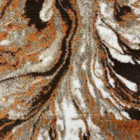 Модерен килим Ирис 591 беж оранж