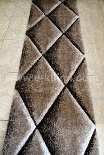 Пътека 3 D Soft shaggy 376 vizon brown