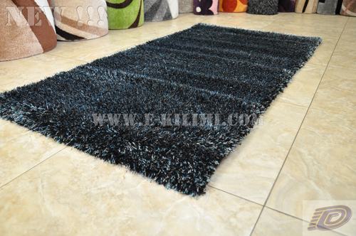 Килим Fresh shaggy black/black turkuaz