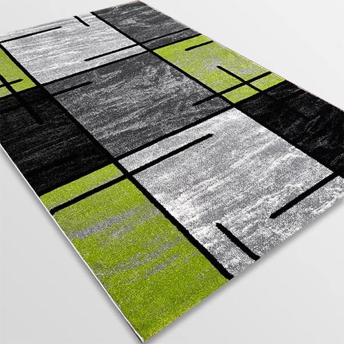Модерен килим Ирис 592 сив зелен