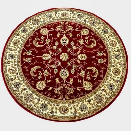 Кръгъл килим класически дизайн Korona 1803 red