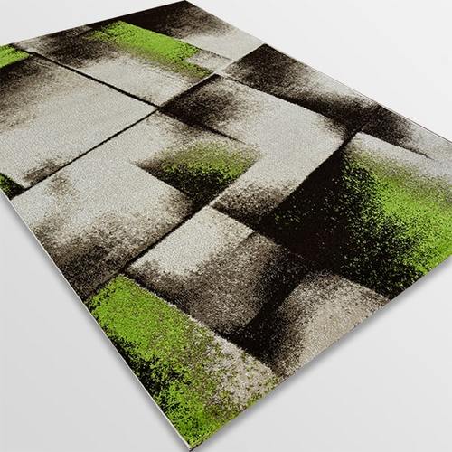 Модерен килим Ирис 596 беж зелен