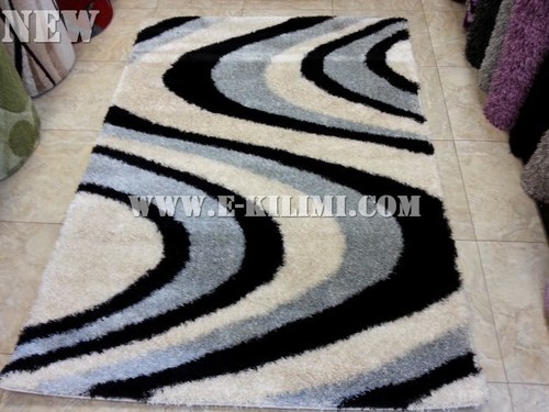 Килим Coral shaggy 387 grey