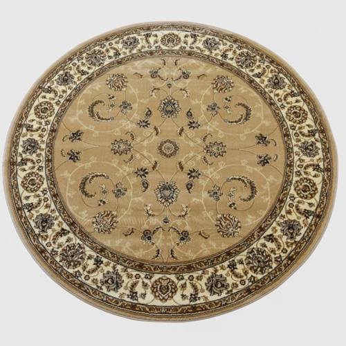 Кръгъл килим класически дизайн Korona 1803 beige