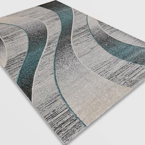 Модерен килим Ирис 582 сив син