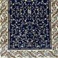 Класически тъкан килим Корона 1878 син - отблизо 1
